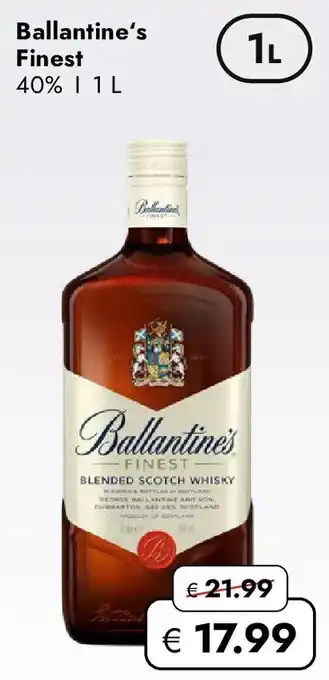 Travel FREE Ballantine's Finest Angebot