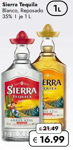 Travel FREE Sierra Tequila Blanco, Reposado Angebot