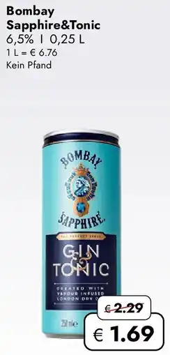 Travel FREE Bombay Sapphire & Tonic Angebot