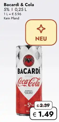 Travel FREE Bacardi & Cola Angebot