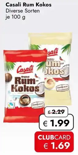 Travel FREE Casali Rum Kokos Angebot