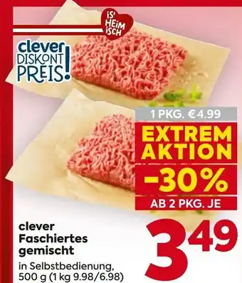Billa Clever faschiertes gemischt Angebot