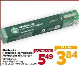Billa Starbucks Nespresso-kompatible Alukapseln Angebot