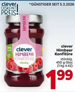 Billa Clever Himbeer Konfitüre Angebot