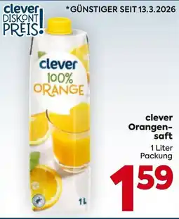 Billa Clever orangen- saft Angebot