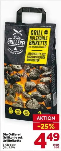 Billa Die Grillerei Grillkohle od. Grillbriketts Angebot