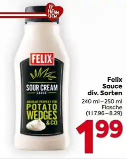 Billa Felix Sauce Angebot