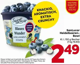 Billa SanLucar Heidelbeeren- Bowl Angebot