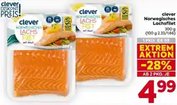 Billa Clever norwegisches lachsfilet Angebot
