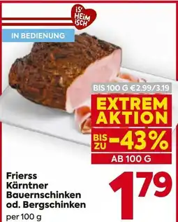 Billa Frierss Kärntner Bauernschinken od. Bergschinken Angebot