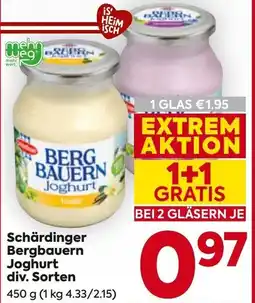 Billa Schärdinger Bergbauern Joghurt Angebot