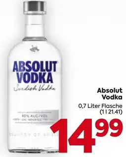 Billa Absolut Vodka Angebot