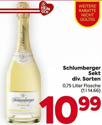 Billa Schlumberger Sekt Angebot