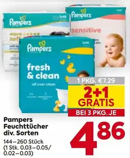 Billa Pampers Feuchttücher Angebot