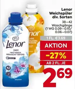 Billa Lenor Weichspüler Angebot