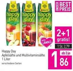 Sutterlüty Happy Day Apfelsäfte und Multivitaminsäfte Angebot