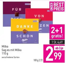 Sutterlüty Milka Sag es mit Milka Angebot