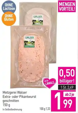 Sutterlüty Metzgerei Walser Extra- oder Pikantwurst geschnitten Angebot