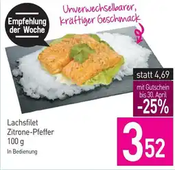 Sutterlüty Lachsfilet Zitrone-Pfeffer Angebot