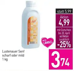 Sutterlüty Lustenauer Senf scharf oder mild Angebot