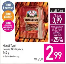 Sutterlüty Handl Tyrol Feiner Grillspeck Angebot