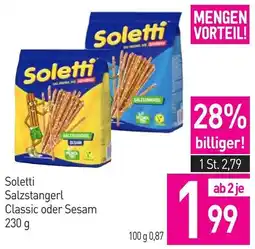 Sutterlüty Soletti Salzstangerl Classic oder Sesam Angebot