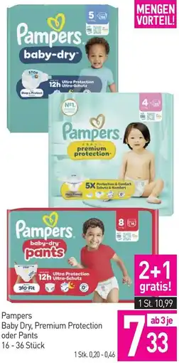 Sutterlüty Pampers Baby Dry, Premium Protection oder Pants Angebot