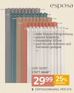 XXXLutz Fertigvorhang Angebot