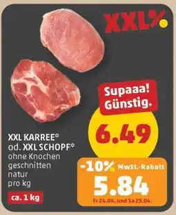 PENNY XXL KARREE od. XXL SCHOPF Angebot