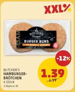 PENNY BUTCHER'S HAMBURGER-BRÖTCHEN Angebot