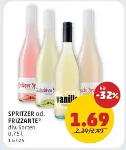 PENNY SPRITZER od. FRIZZANTE Angebot