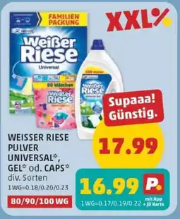 PENNY WEISSER RIESE PULVER UNIVERSAL*, GEL* od. CAPS Angebot