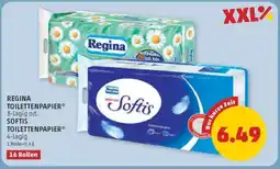 PENNY Regina Toilettenpapier oder Softis Toilettenpapier Angebot