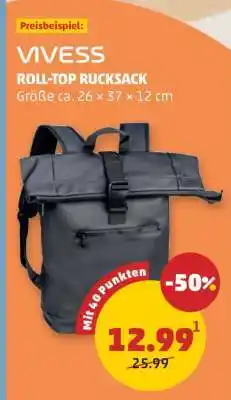 PENNY Vivess roll-top rucksack Angebot