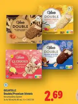 Lidl GELATELLI Double/Premium Stieleis Angebot