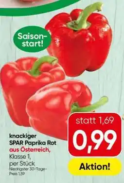 Spar SPAR Paprika Rot Angebot