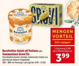Interspar Barattolino Gelati all’Italiana oder Sammontana Gruvi Eis Angebot