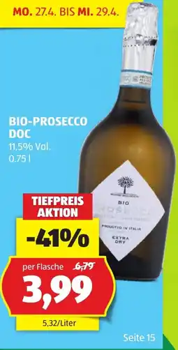 Hofer Bio-prosecco doc hofer Angebot