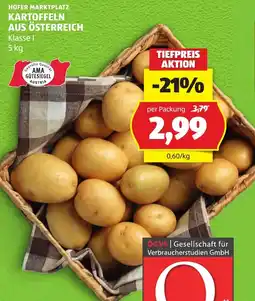 Hofer Kartoffeln aus Österreich Angebot