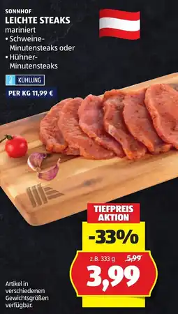 Hofer Leichte Steaks Angebot
