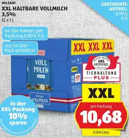 Hofer XXL Haltbare Vollmilch 3.5% Fett Angebot
