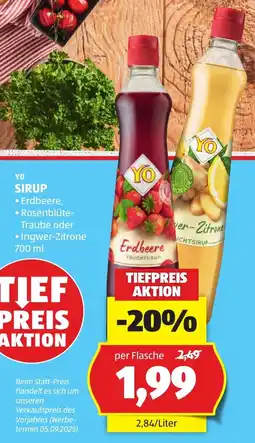 Hofer Yo Sirup Angebot