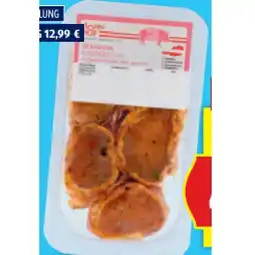 Hofer Delikatessen im Speckmantel Hühner-Innenfilets oder Karreerose vom Schwein HOFER Angebot