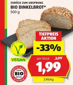 Hofer Bio-dinkelbrot Angebot