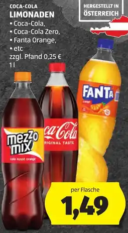 Hofer Coca-Cola Limonaden Angebot