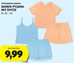 Hofer Damen-Pyjama mit Spitze Angebot
