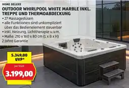 Hofer Outdoor Whirlpool White Marble Angebot
