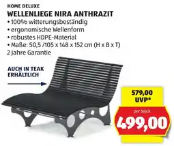Hofer Wellenliege Nira Anthrazit Angebot