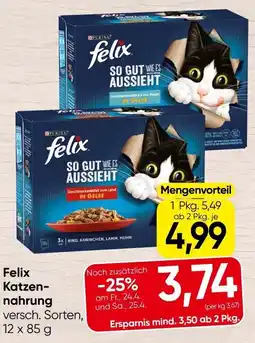 Spar Felix Katzen- nahrung Angebot
