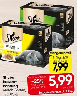 Spar Sheba Katzen- nahrung Angebot